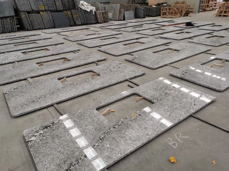 Bianco Antico Granite Island Countertop Project